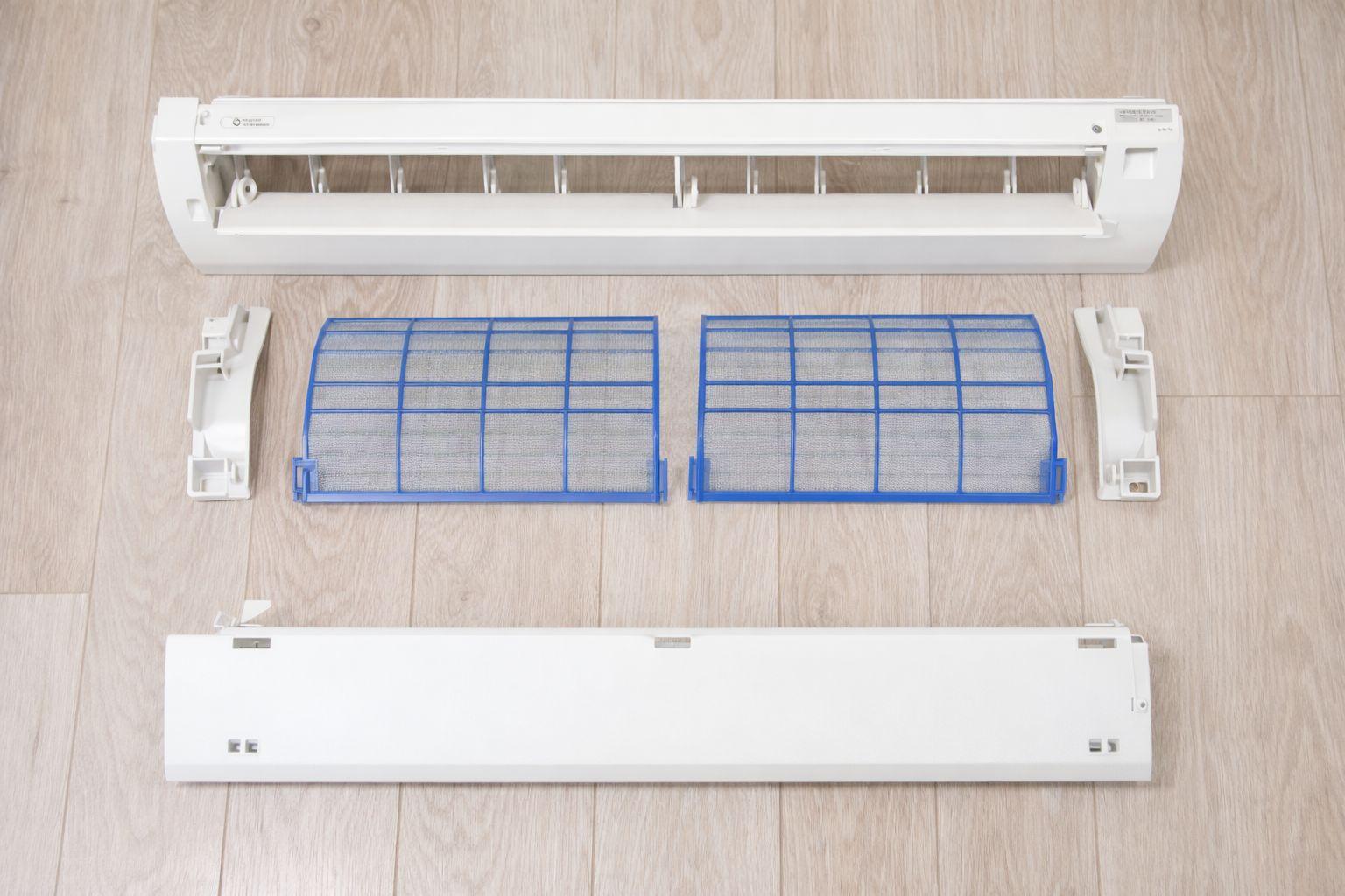 エアコン簡易分解で取り外すパーツ