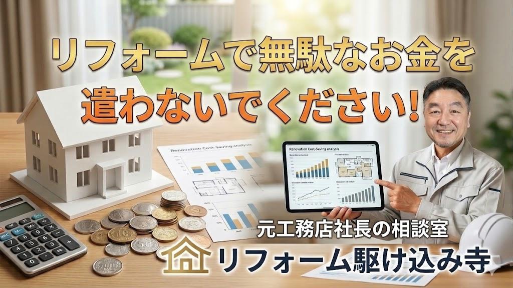 リフォームで無駄なお金を遣わないでください