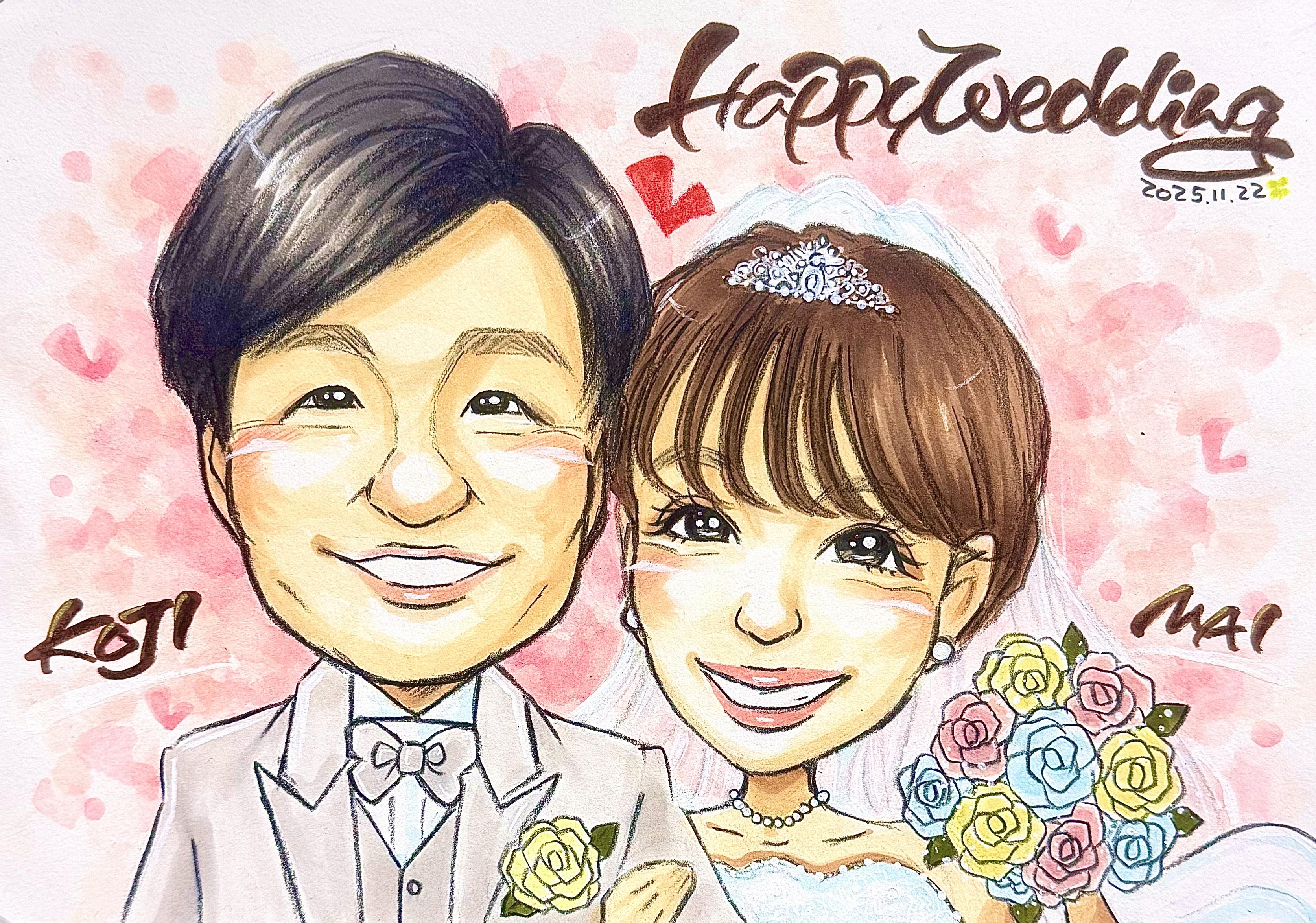 大阪の似顔絵屋さん Q太（東大阪・布施）似顔絵オーダー・天王寺