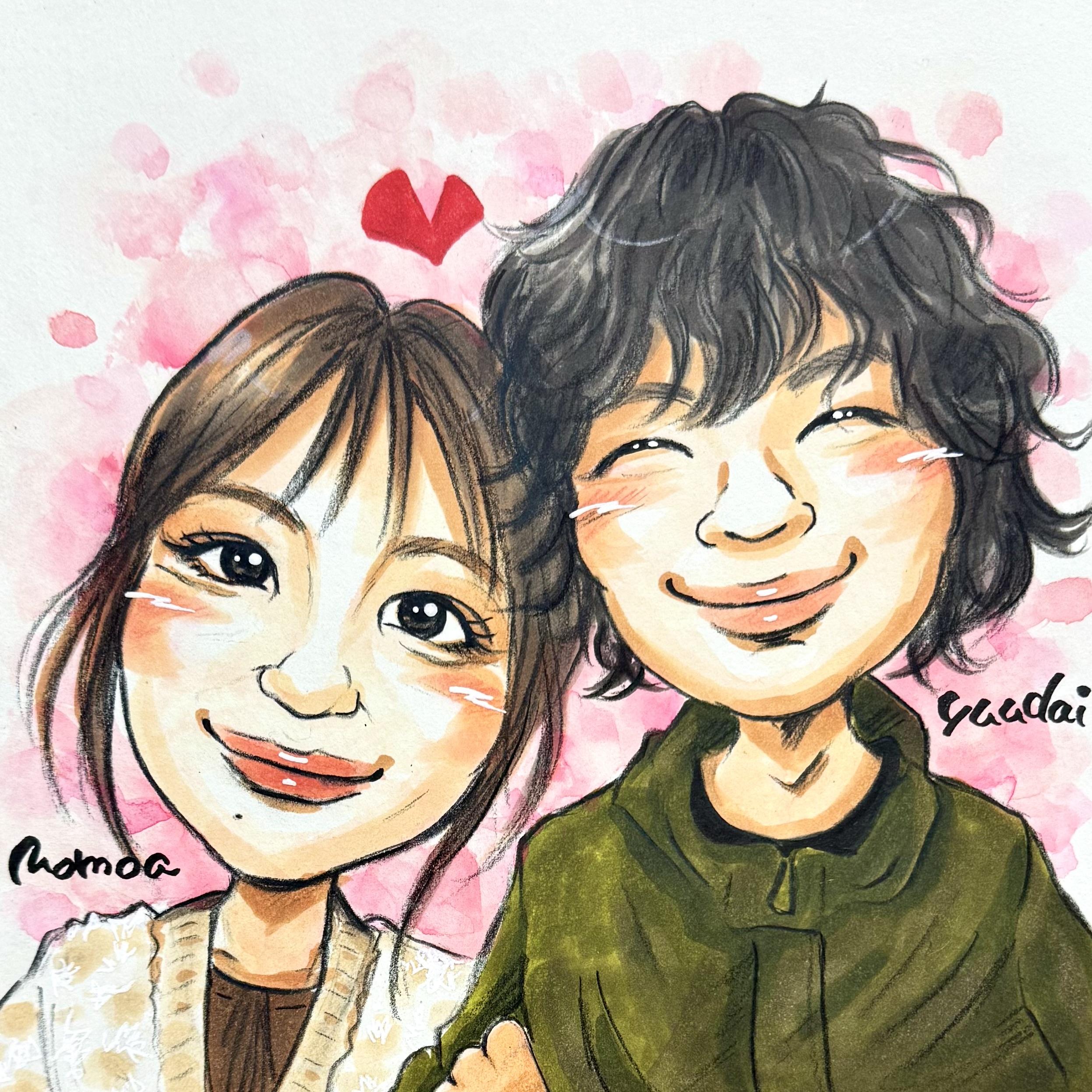 大阪の似顔絵屋さん Q太（東大阪・布施）似顔絵オーダー・天王寺