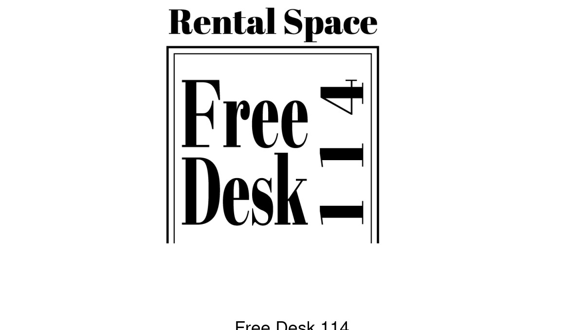Rental Space Free Desk 114