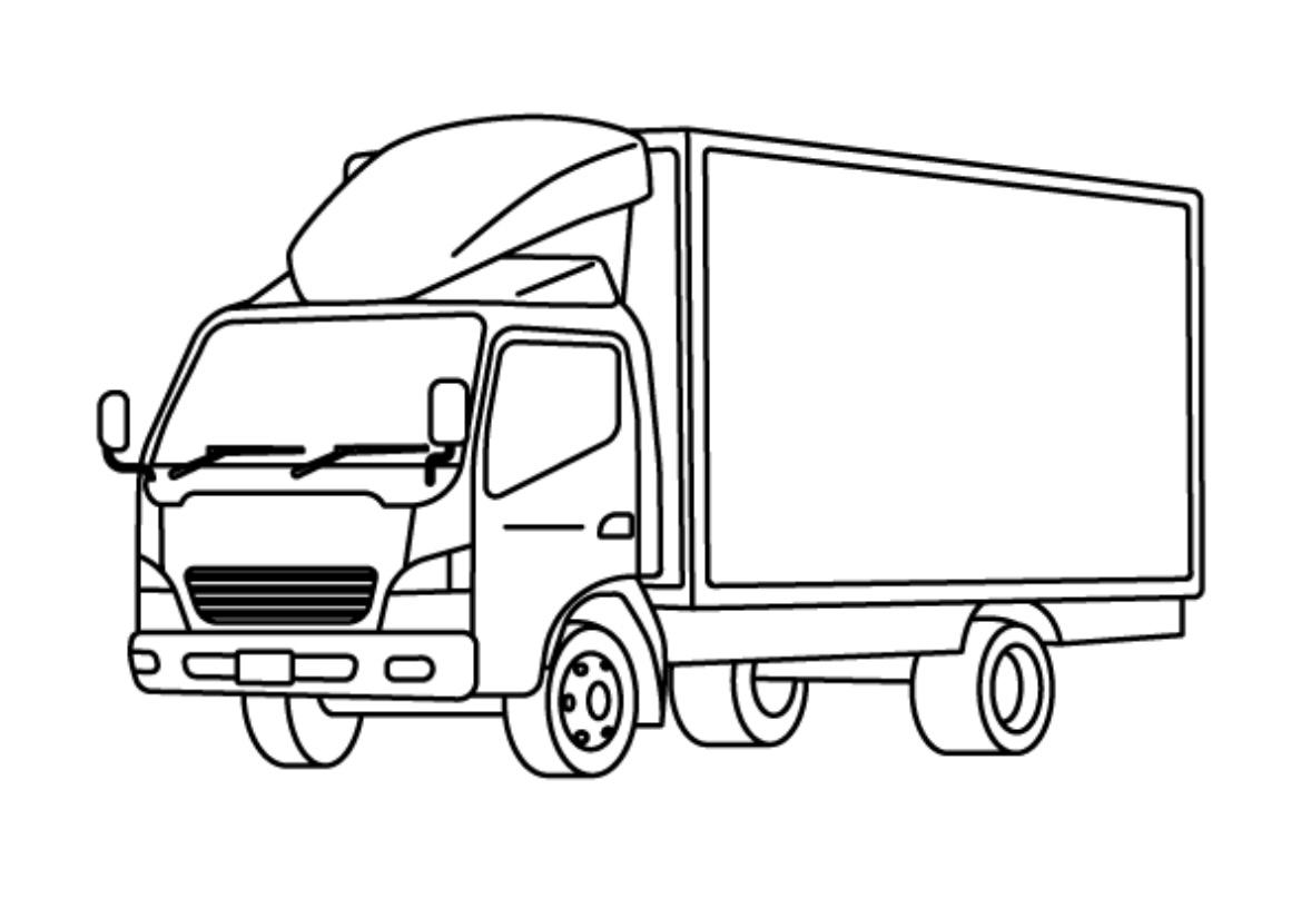 配送トラックの写真