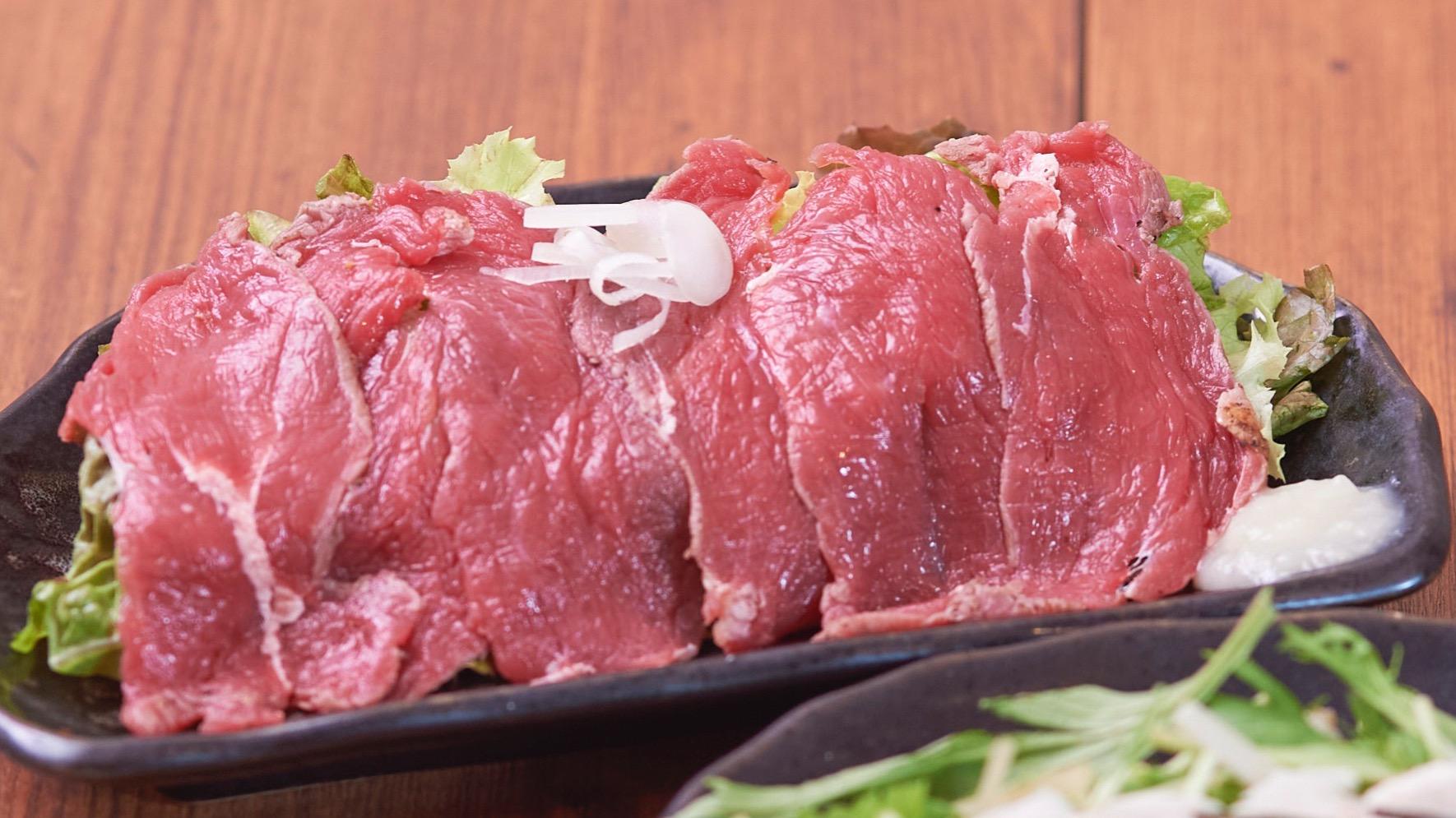 オススメ　牛もも肉のタタキ