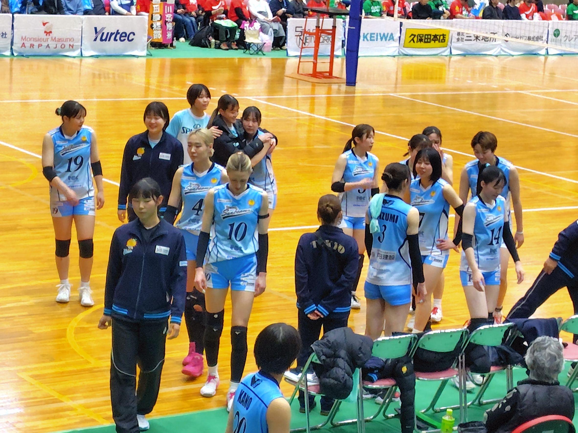 バレーチーム　トレーナー帯同