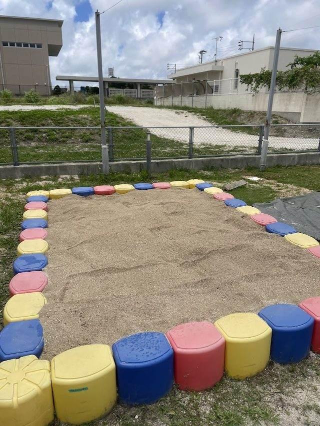 砂場美人で整備した砂場