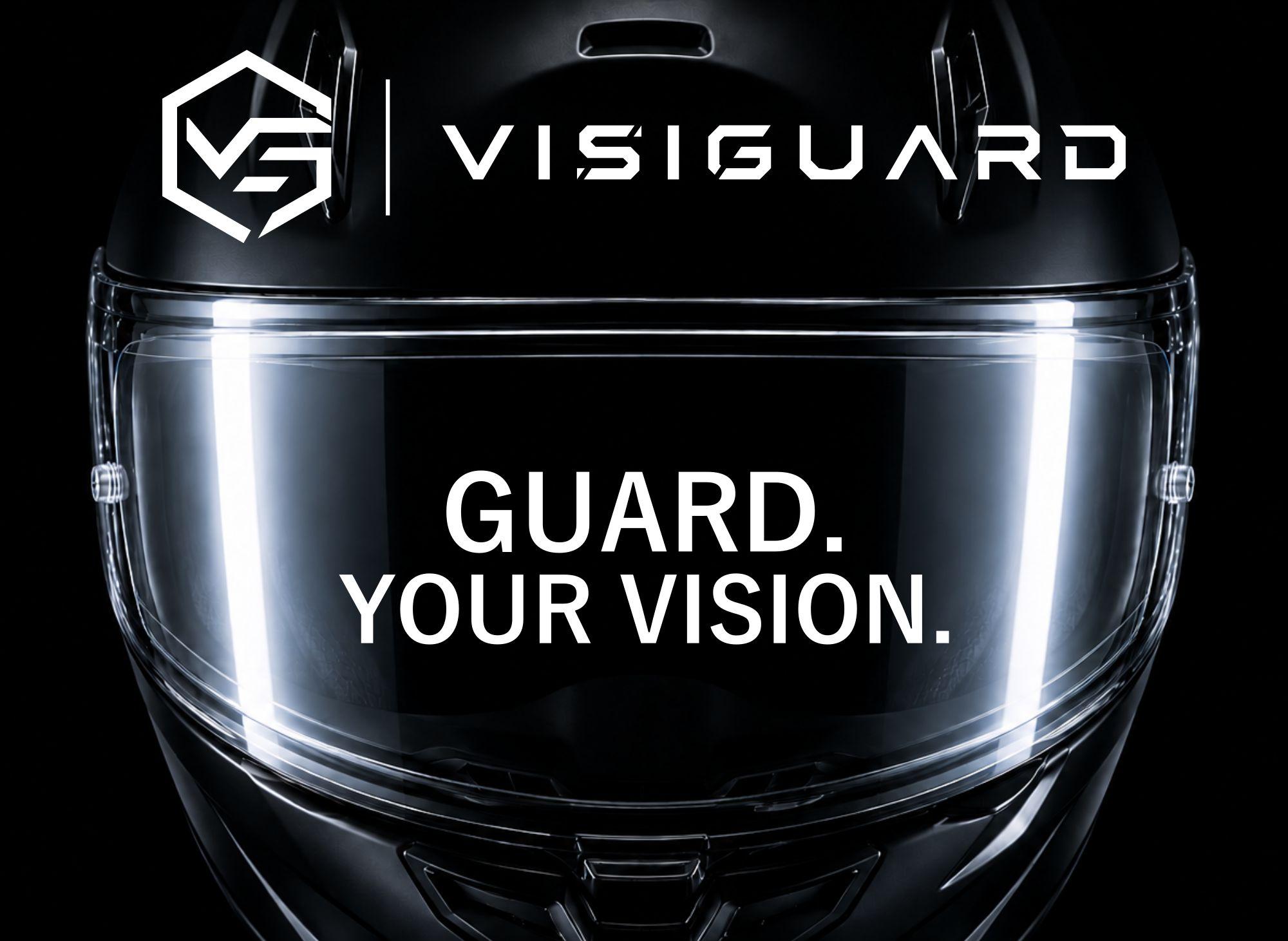 VISIGUARD ヘルメットシールド保護フィルム施工