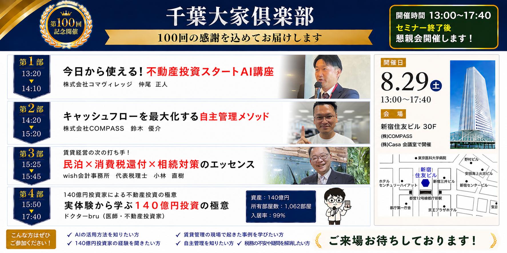 『第100回』千葉大家倶楽部