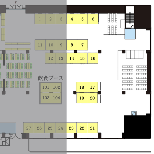 ブースエリア⑥ 会場図