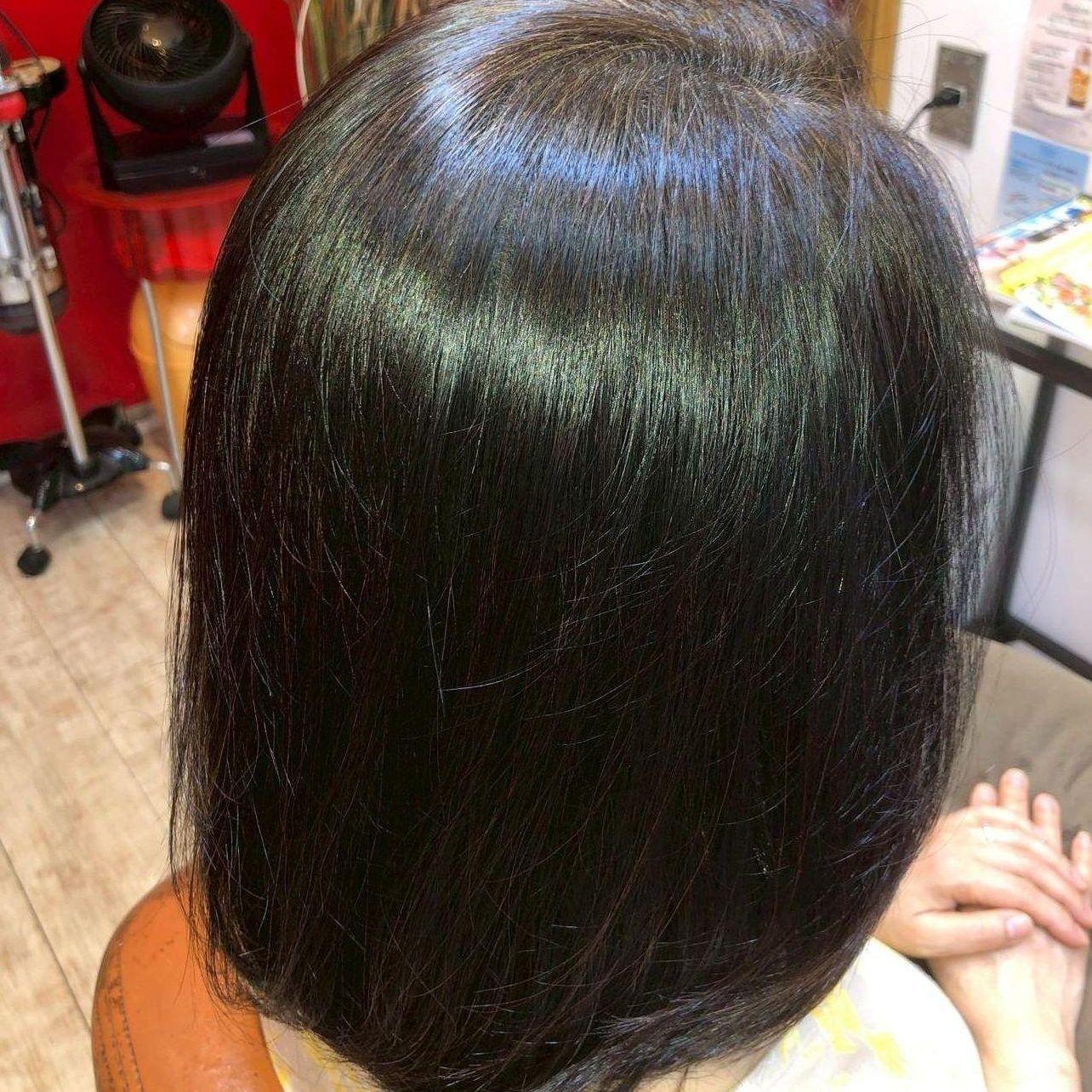 美容室Atom｜頭皮ケア＆髪質改善、京成高砂駅より徒歩1分。大人女性のためのプライベートサロン｜髪質改善例