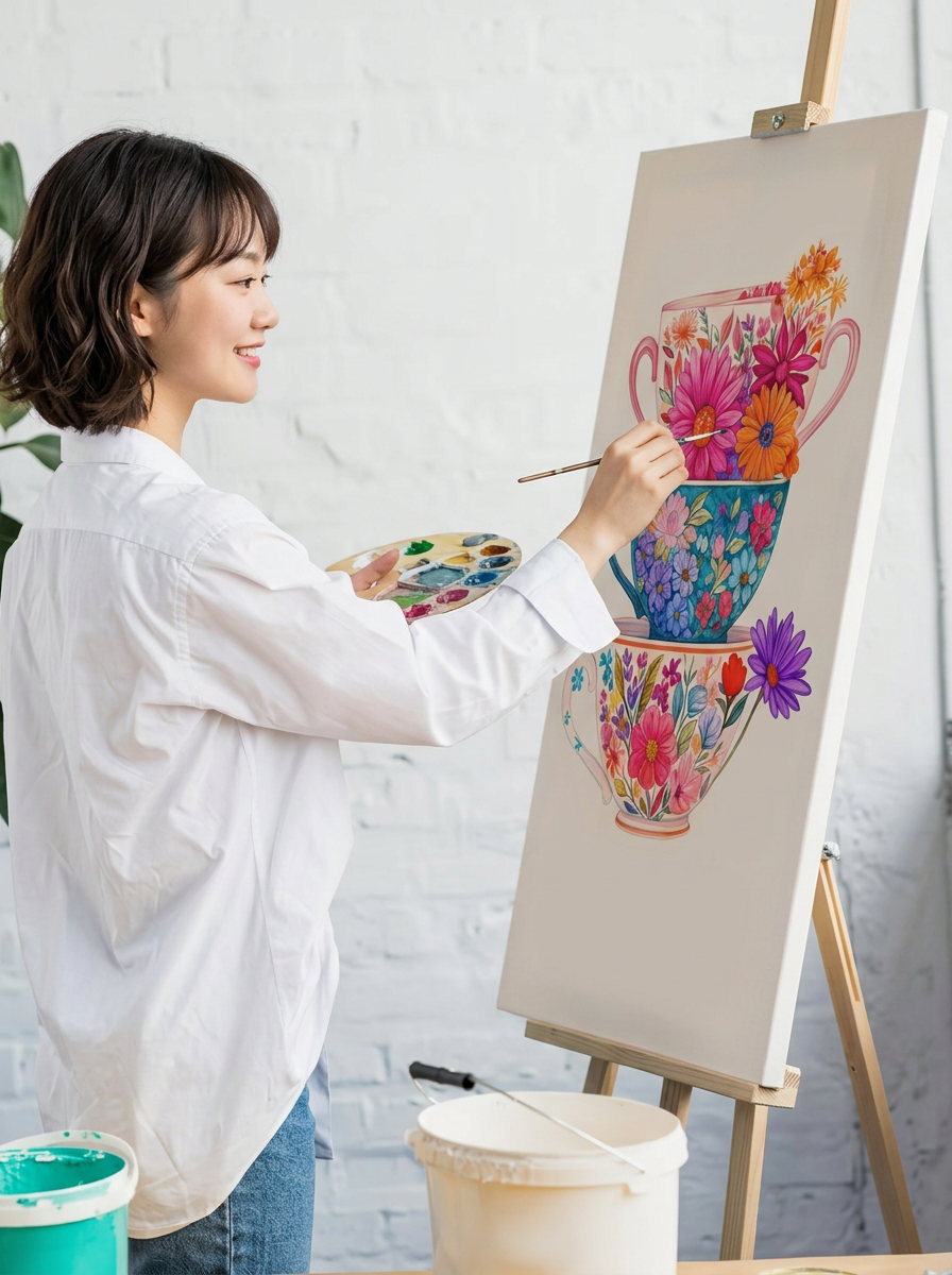 アトリエM湘南　講師　飯尾眞理香　アート教室　MARIKA IIO クリエーター　グラフィックデザイナー
