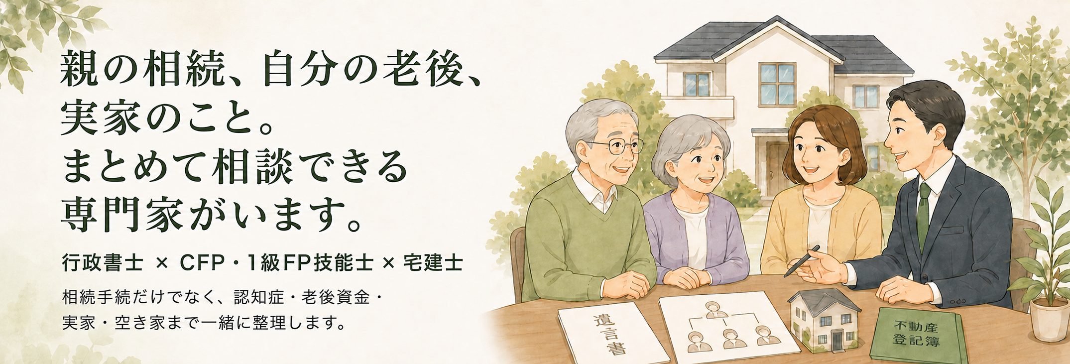 相続・遺言・老後資金・不動産承継の総合相談窓口