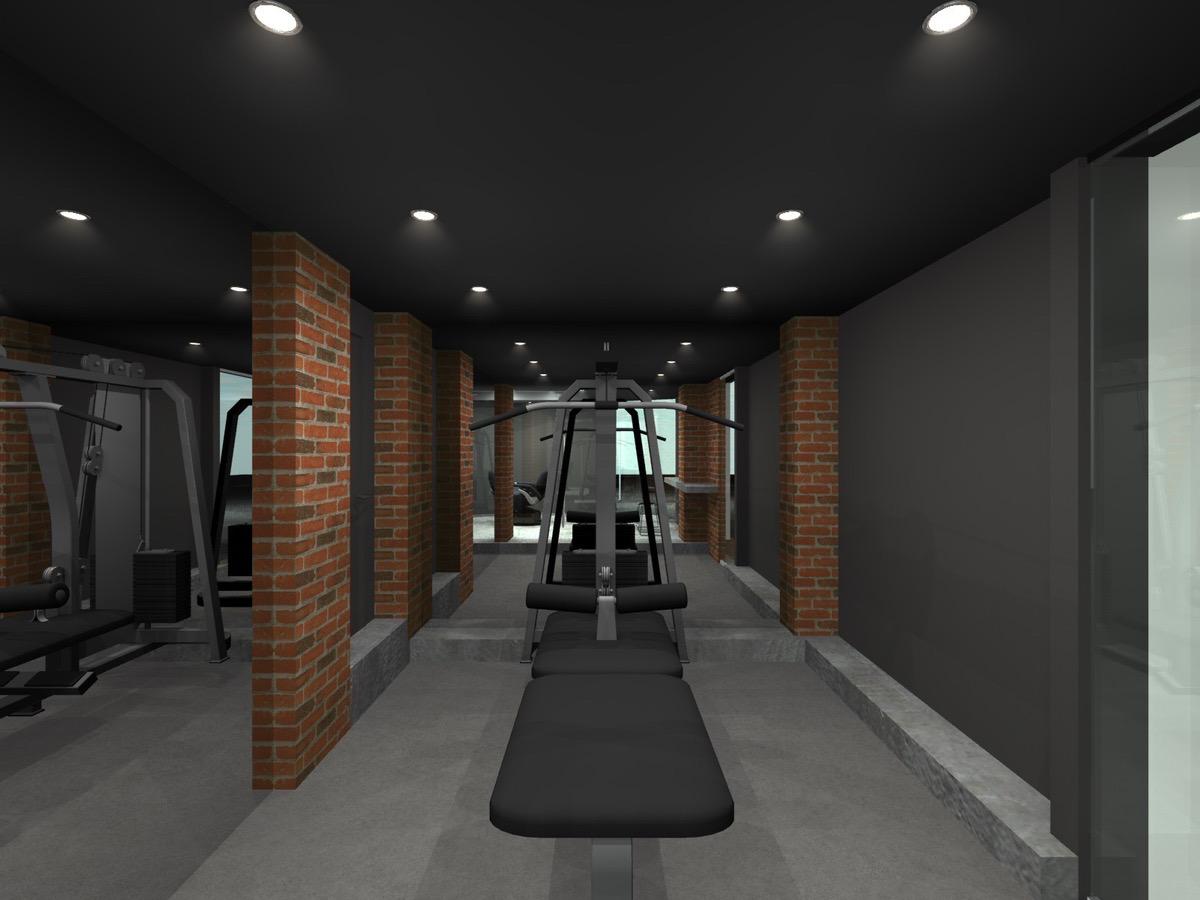 HAIR & BODY MAKE × FRANKのフィットネスエリア