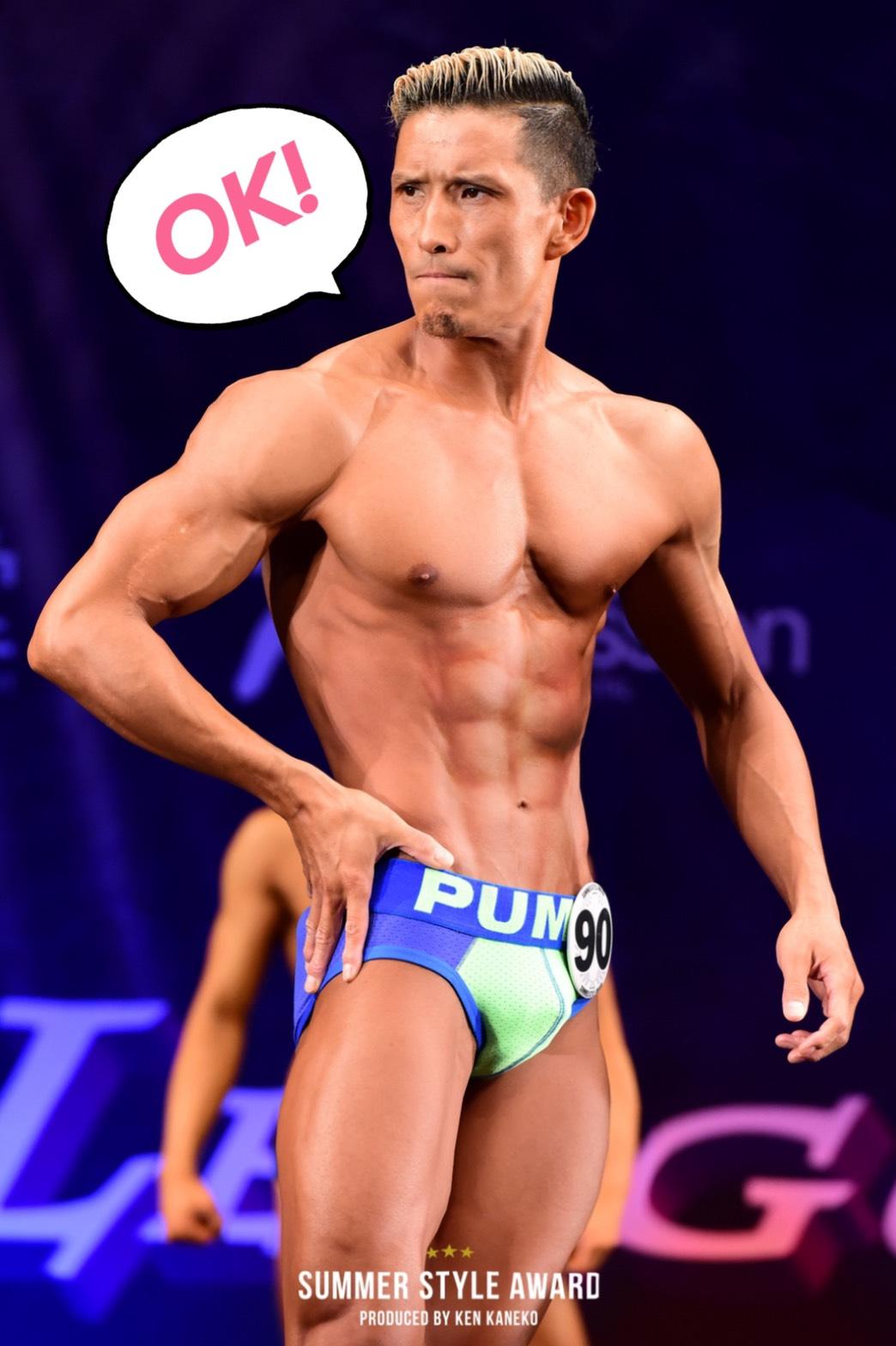 コンテストに出場しているHAIR & BODY MAKE × FRANKパーソナルトレーナー 伊藤 敬二