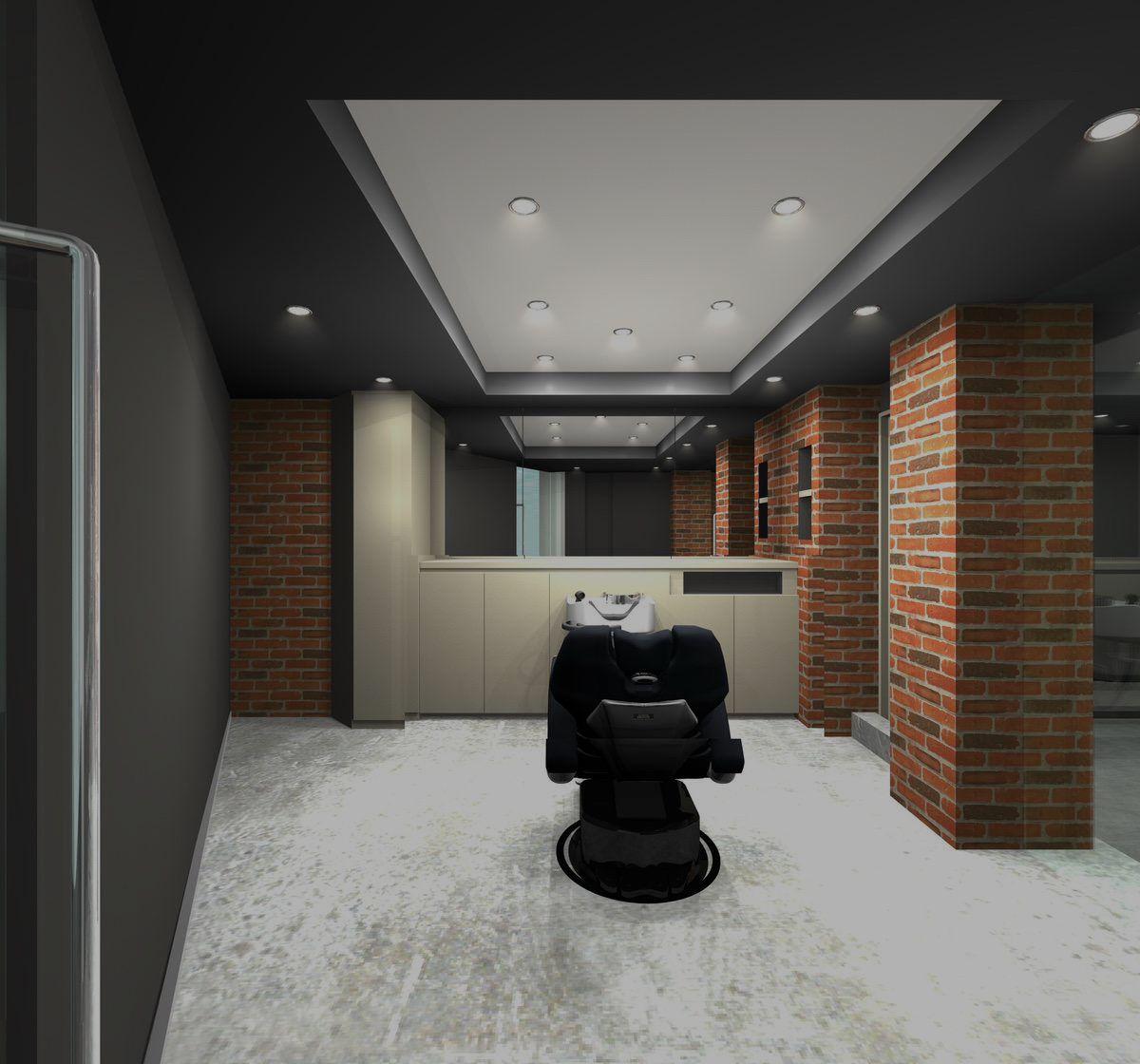 東京都小平市・一橋学園の理容室&フィットネス HAIR & BODY MAKE × FRANKの理容ブース