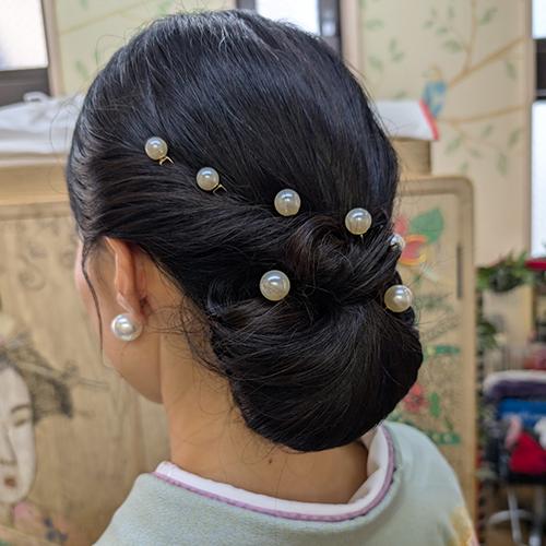 卒業式参列女性のヘアメイク写真