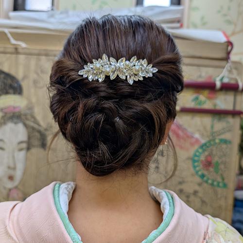 入学式参列女性のヘアメイク写真