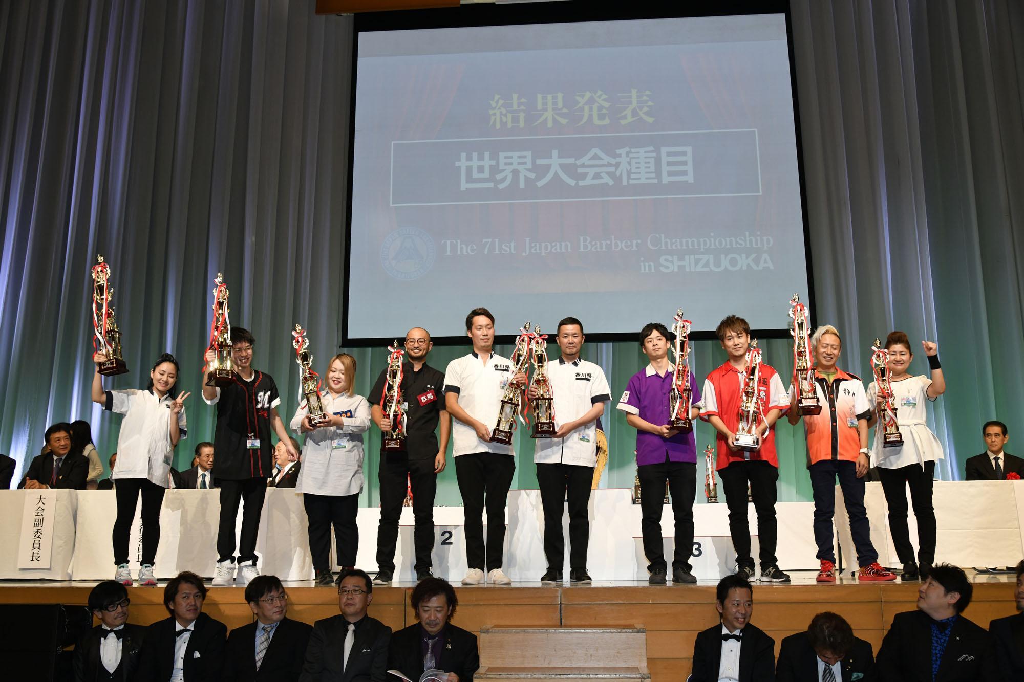 第71回全国理容競技大会で優勝したTHE　BARBER　MIYATAKEオーナースタイリスト 宮武 厚弘