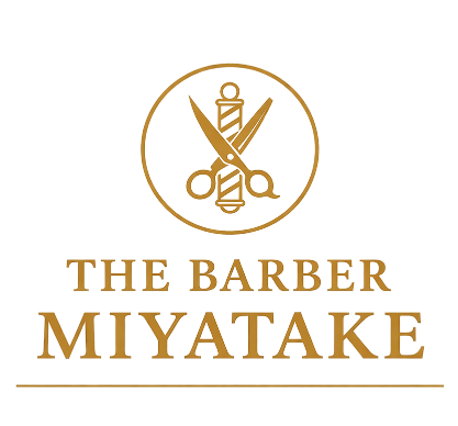 THE BARBER　 MIYATAKEの店名ロゴ