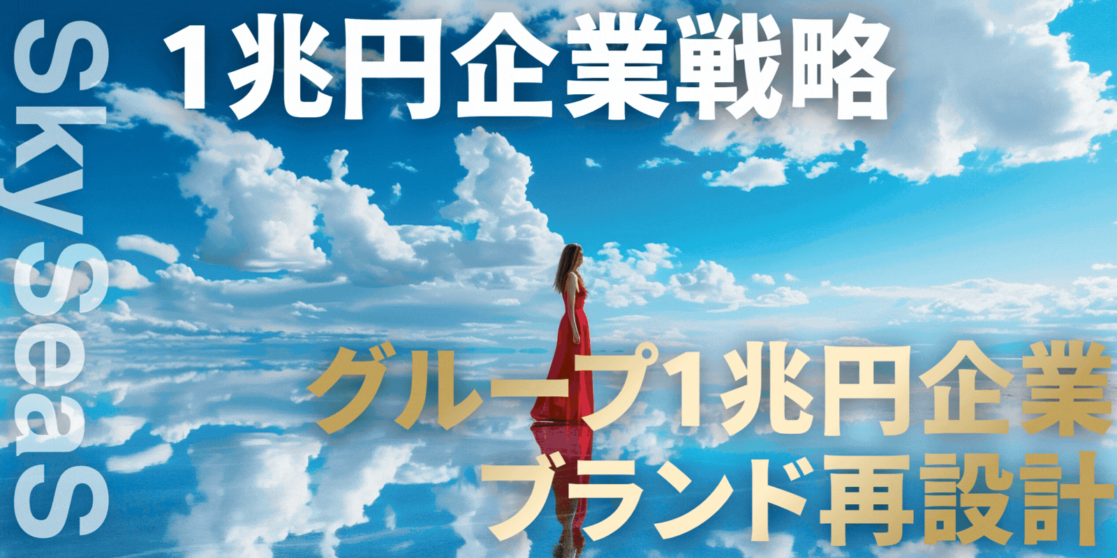 SkySeaSが手がけるブランディング戦略とマーケティング戦略を紹介するGIF。1兆円企業のブランド再設計、大学ブランディング、社長直下のマーケティング戦略など広告代理店の戦略領域を表現した採用向けビジュアル