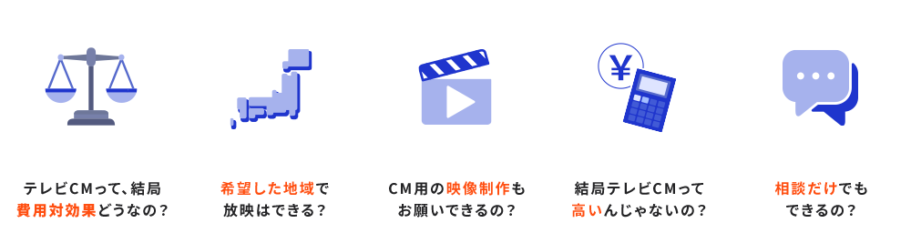 費用対効果 希望した地域で放映 映像制作 金額 相談だけでも