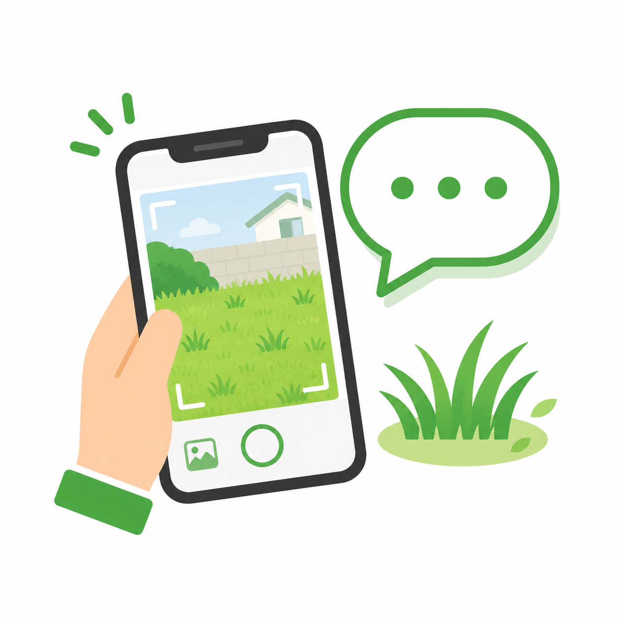 LINEで草刈り概算相談