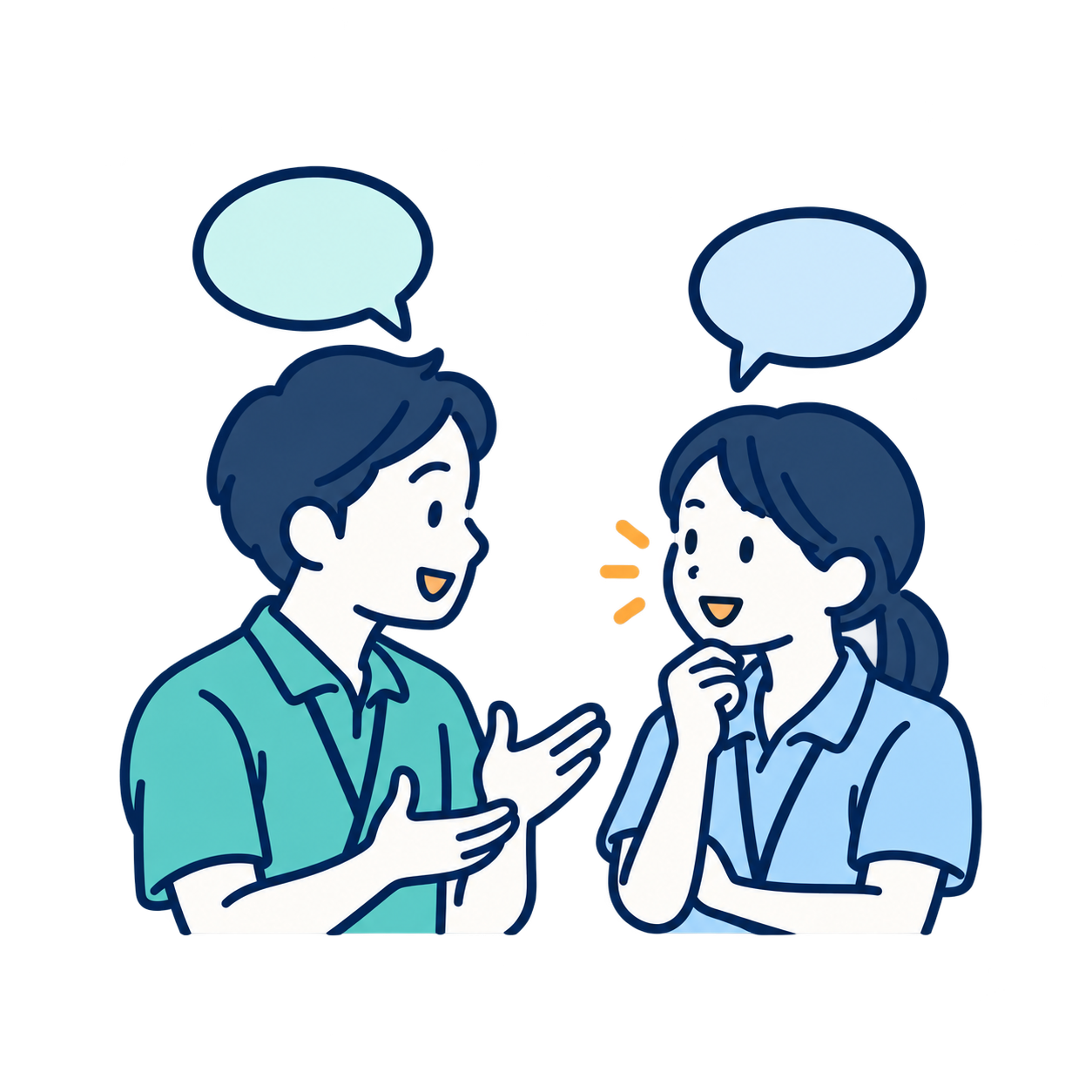 職員同士で話し合う