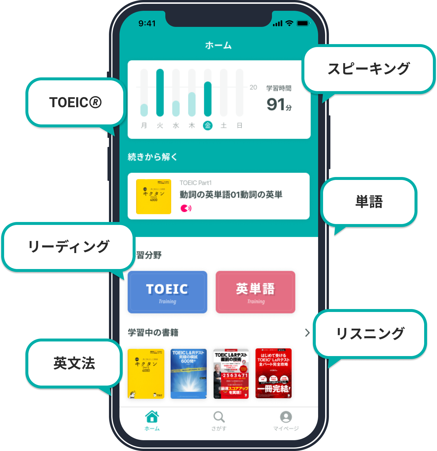 英語学習アプリbooco ブーコ