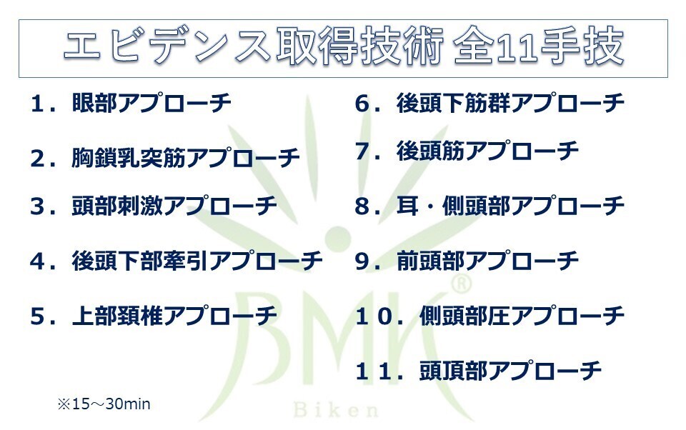 BMKヘッドセラピー エビデンス マスターセミナー