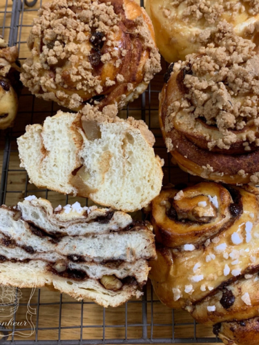 スイートブール　ココア　紅茶　プティボヌール　もりやまひろみ　酒種酵母パン