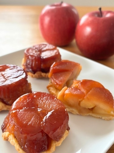 タルトタタン　りんごのお菓子　酒種酵母のお菓子　酒種タルト　プティボヌール　もりやまひろみ　酒種酵母