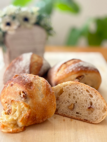 リュスティック　カマンベール　くるみパン　ハードパン　プティボヌール　もりやまひろみ　酒種酵母パン