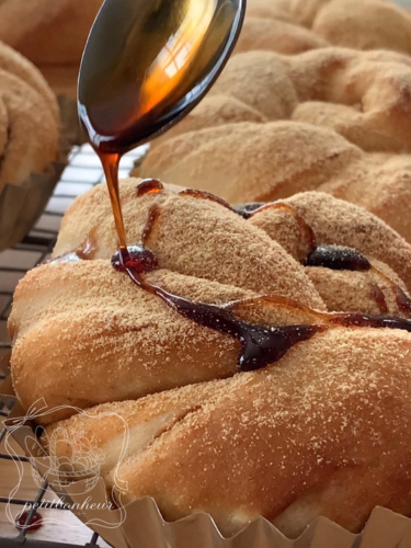 かぼちゃパン　２色パン　食パン　野菜パン　プティボヌール　もりやまひろみ　酒種酵母パン