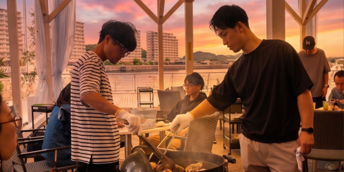 魚太郎浜焼きバーベキュー夏休み夜営業