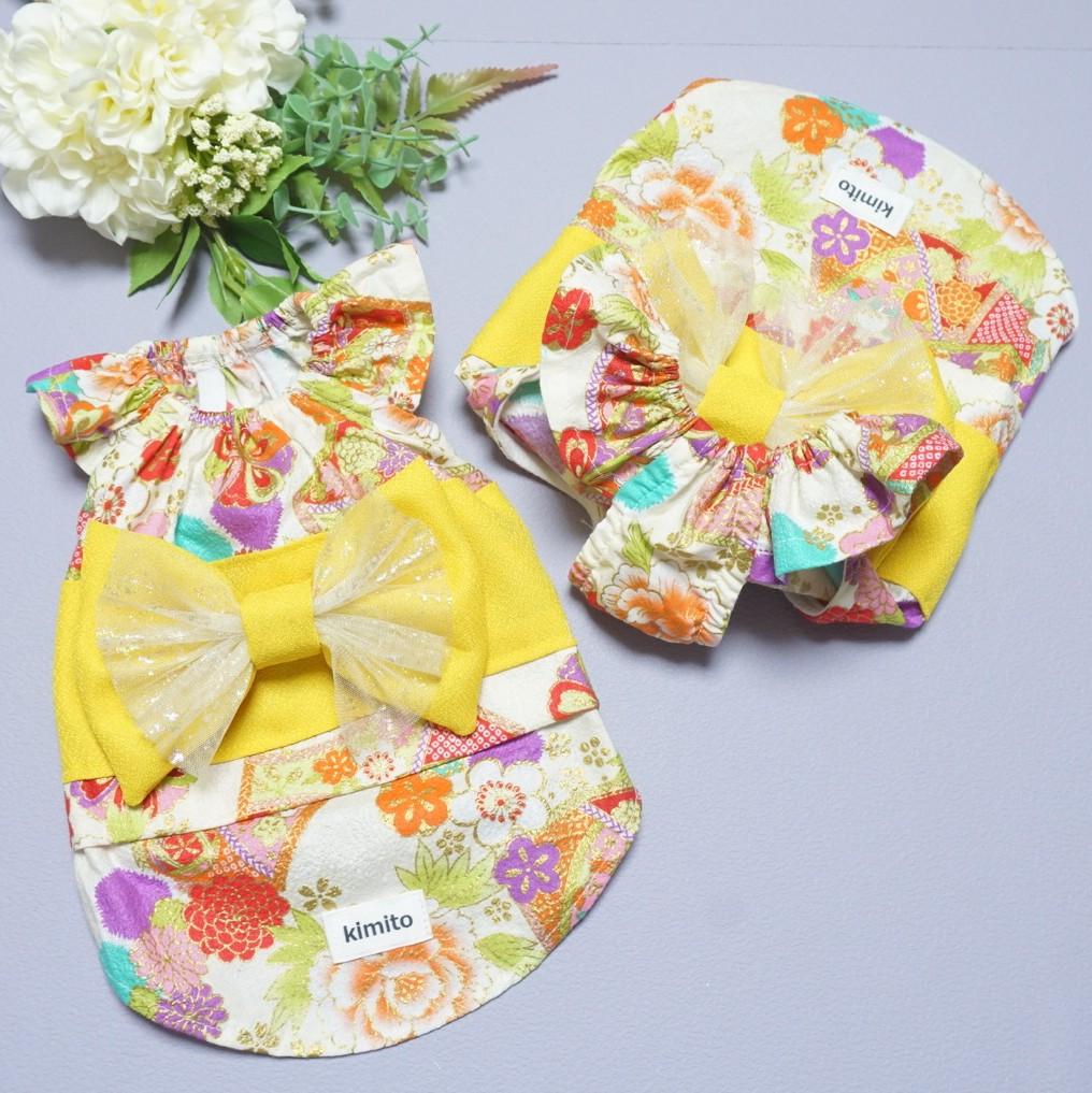 チュニック型浴衣(花yellow)の商品画像