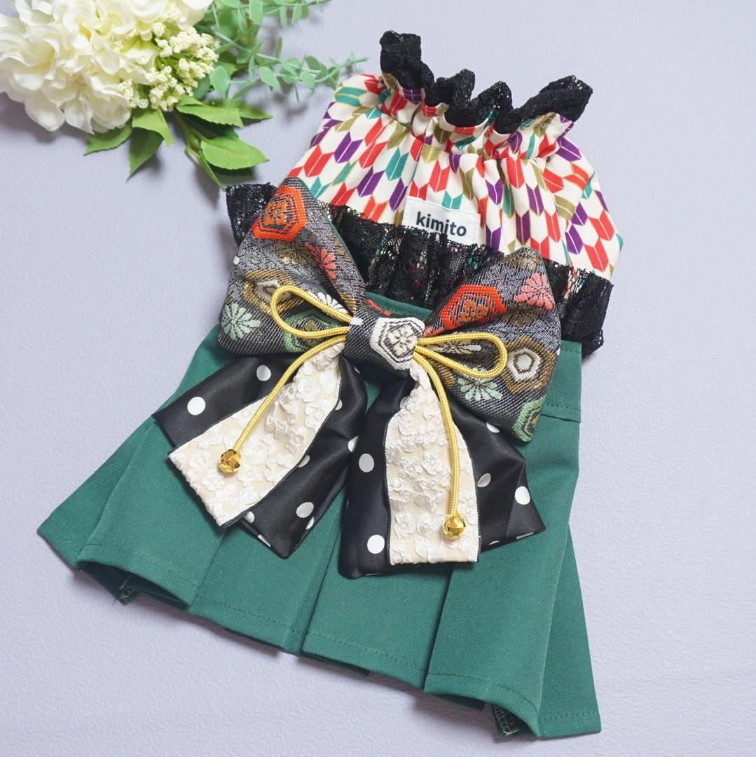 チュニック型わんこの袴(袴Green)の商品画像