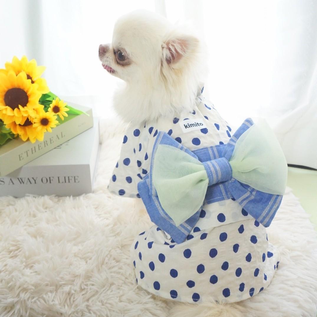 2026わんこ浴衣(水玉)の商品画像