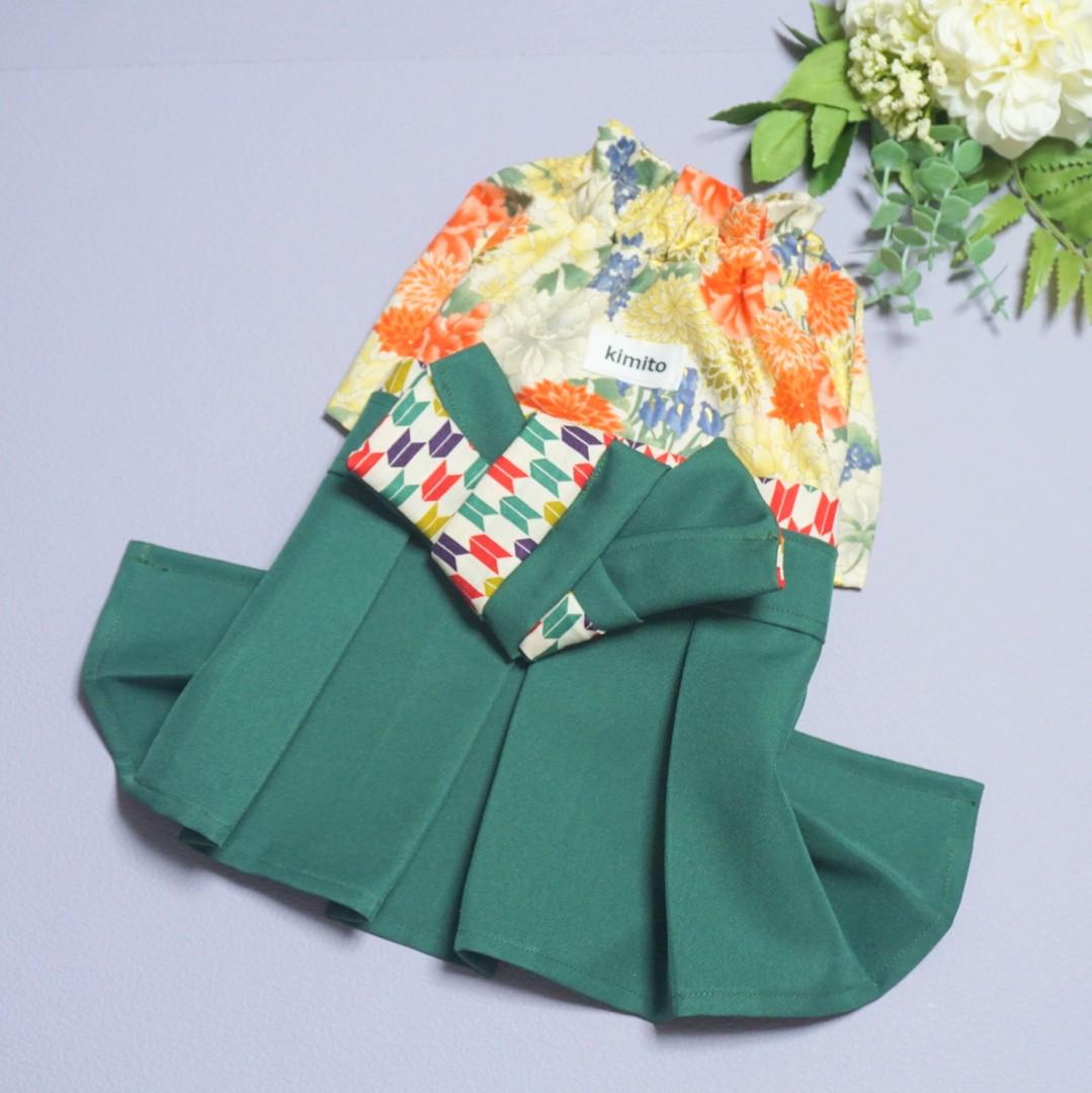 チュニック型わんこの袴(袴green)の商品画像