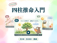 四柱推命 解説動画3本（20分✖️3）