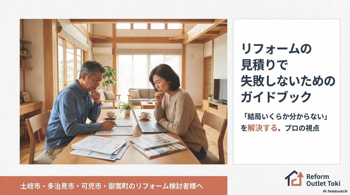 リフォームの見積で失敗しないためにリフォームアウトレット