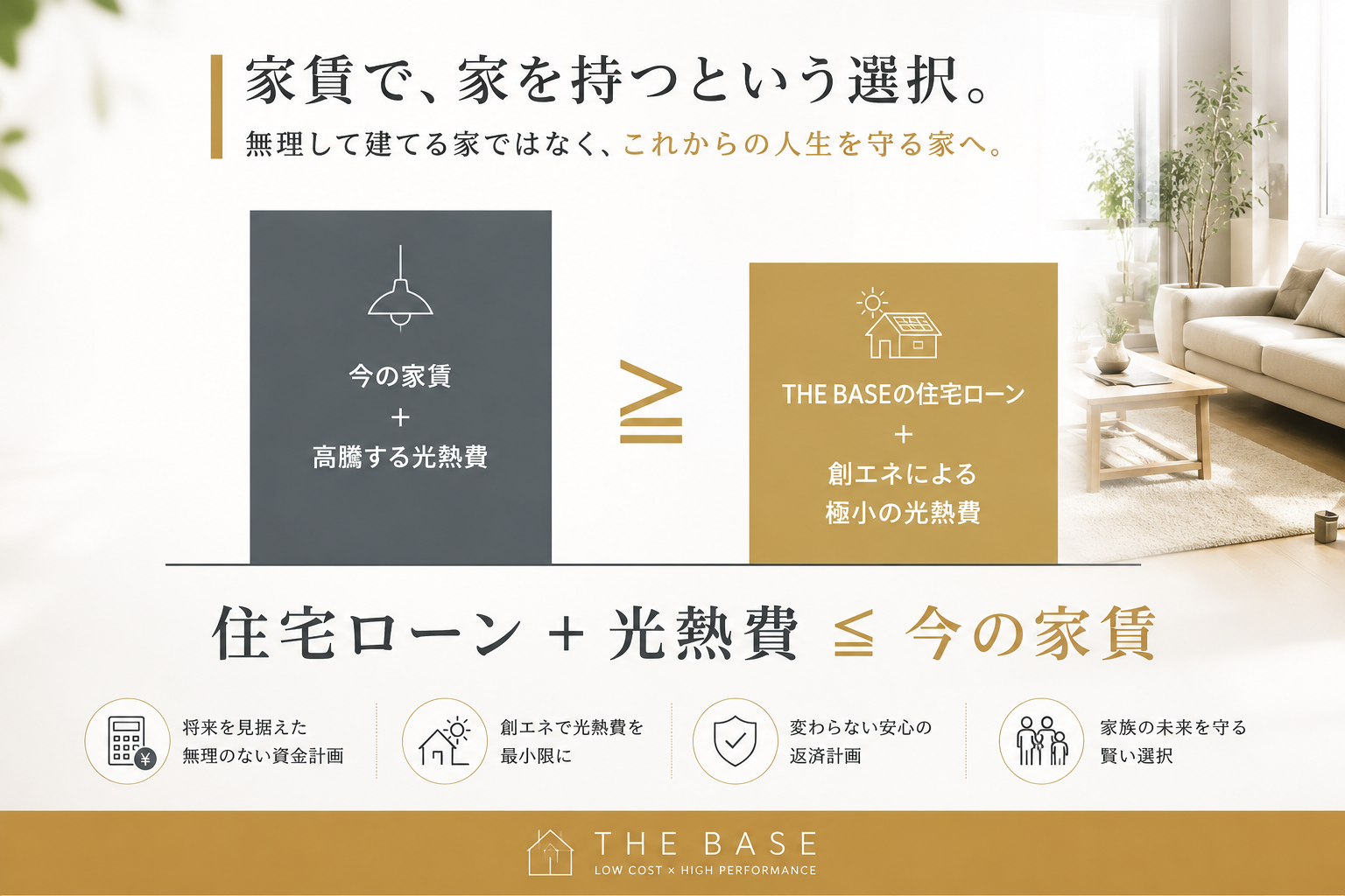 家賃で家を持つという選択　THE BASEクロネコハウス