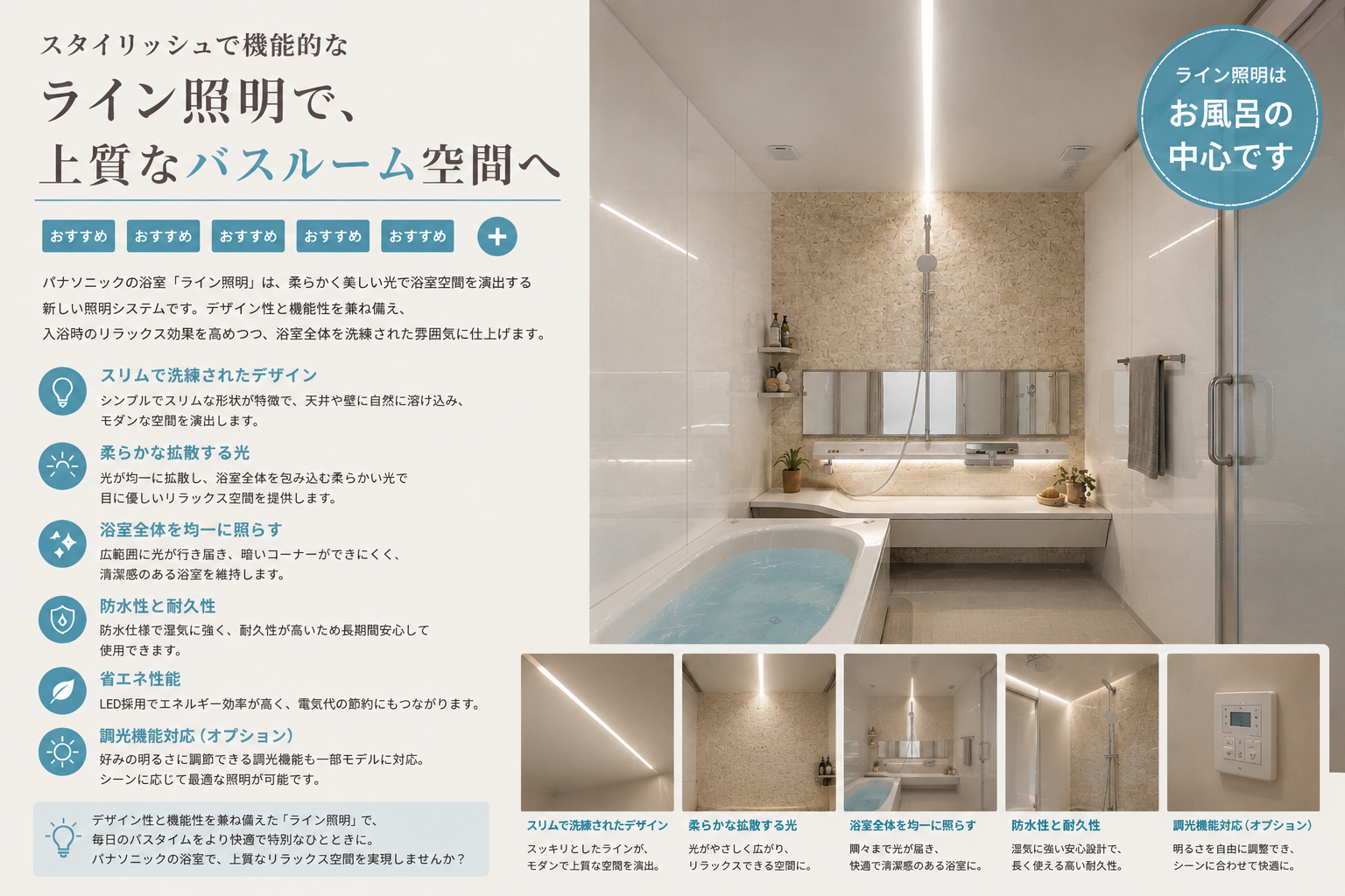 パナソニックオフローラ　ライン照明