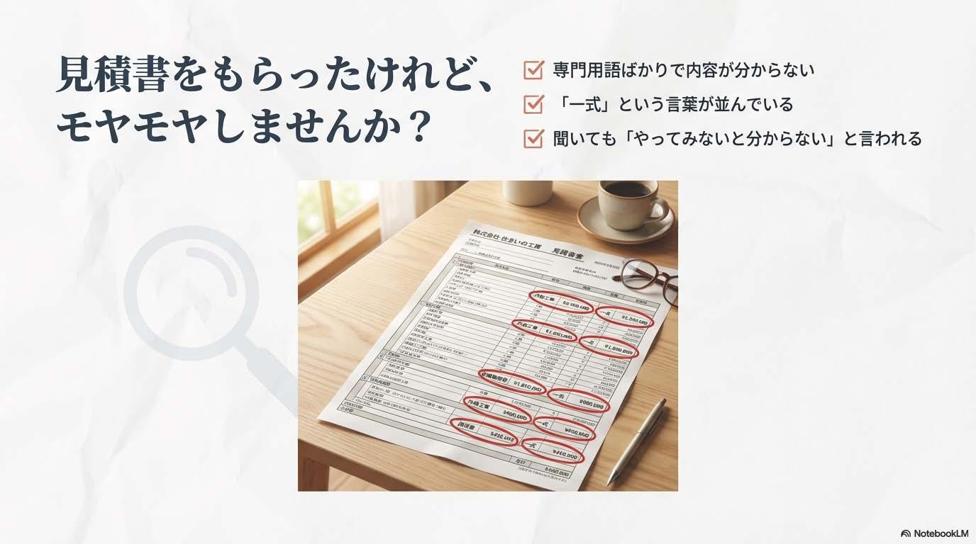 見積書をもらったけどもやもやしませんかリフォームアウトレット