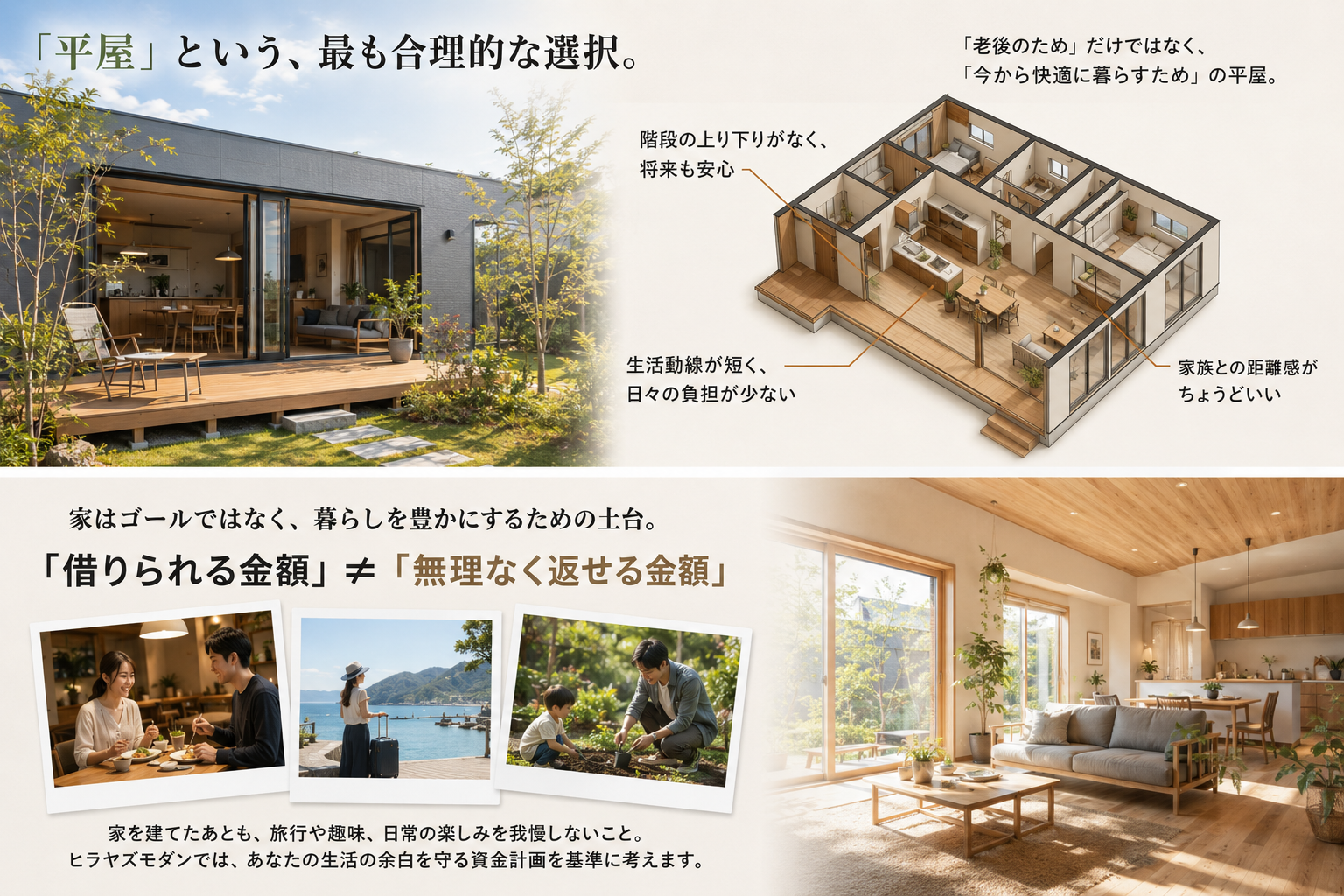 平屋という最も合理的な選択　ヒラヤズライフクロネコハウス