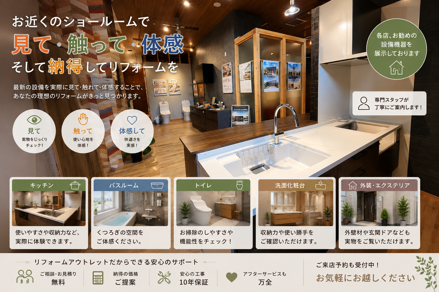 リフォームアウトレットショールームのご案内
