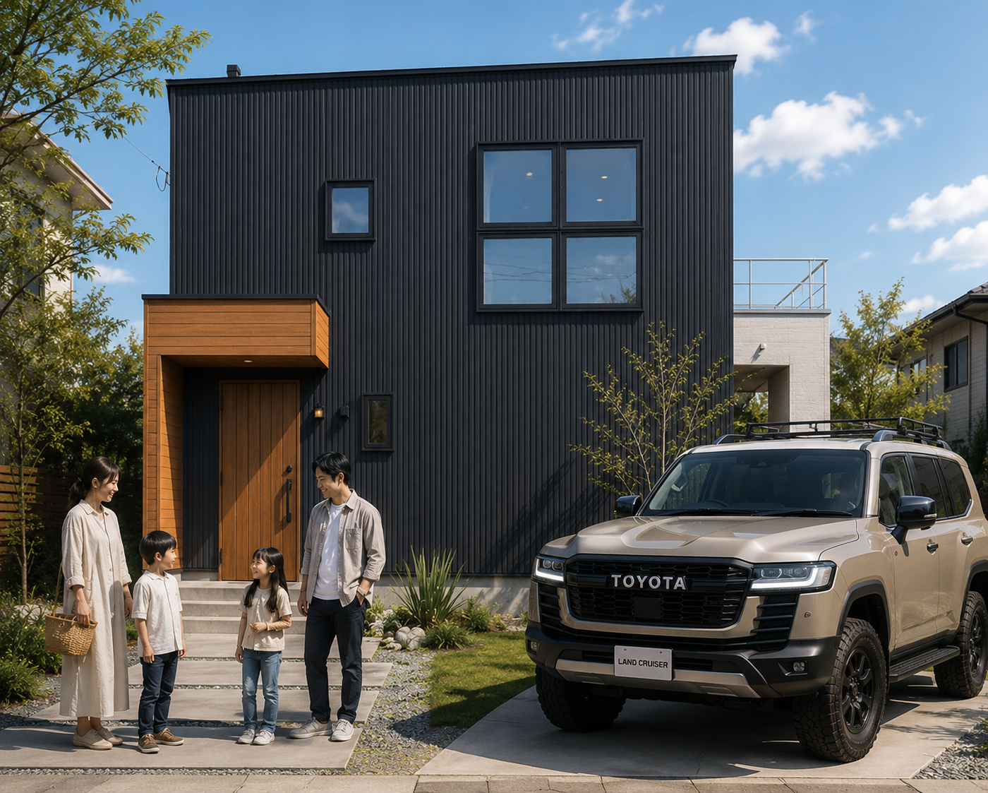 クロネコハウス　クロネコデザイン　ネオキューブプラスボックス写真　新築住宅