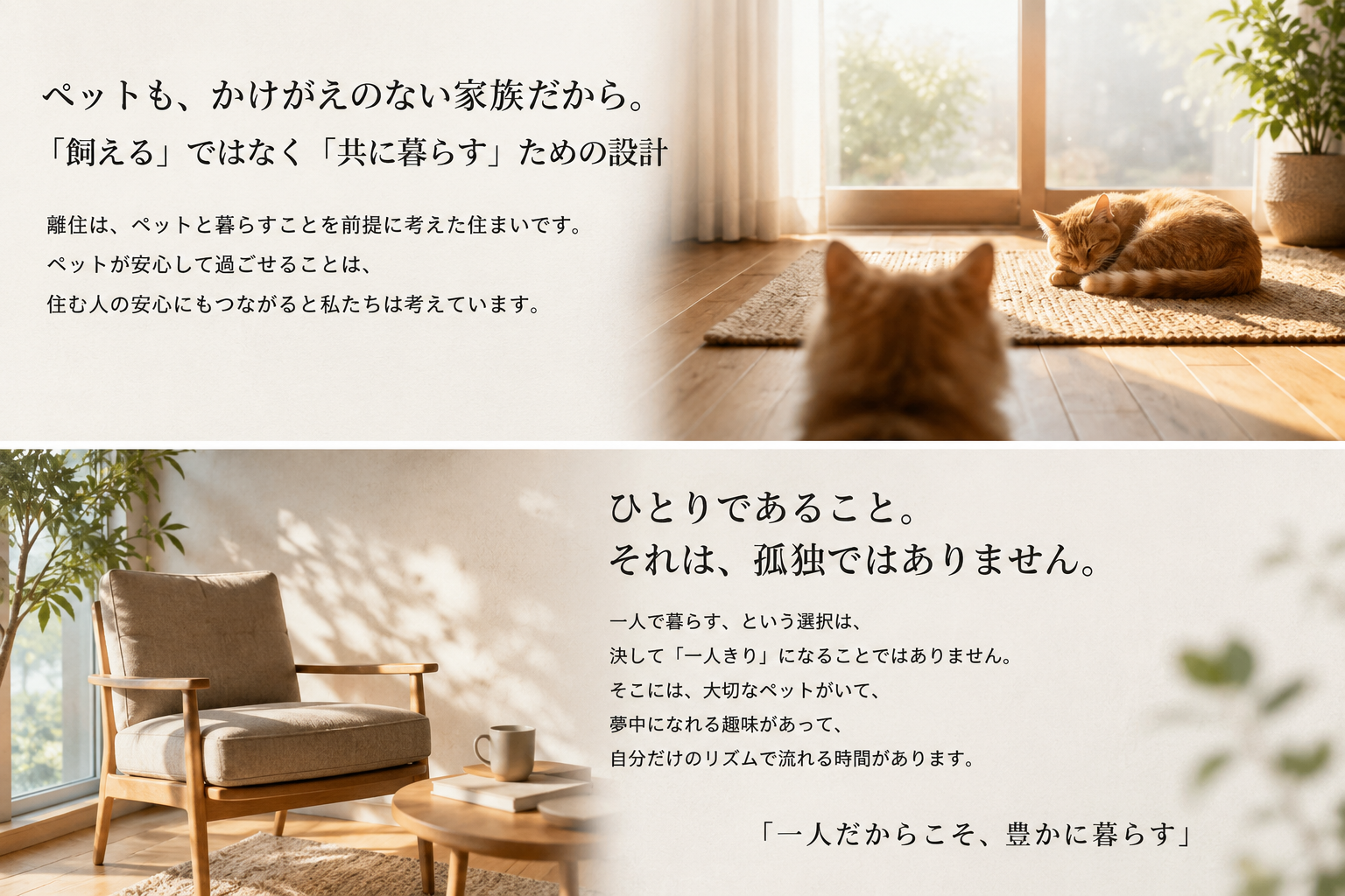 可児市の狭小住宅なら離住・PACOペットもかけがいのない家族　離住