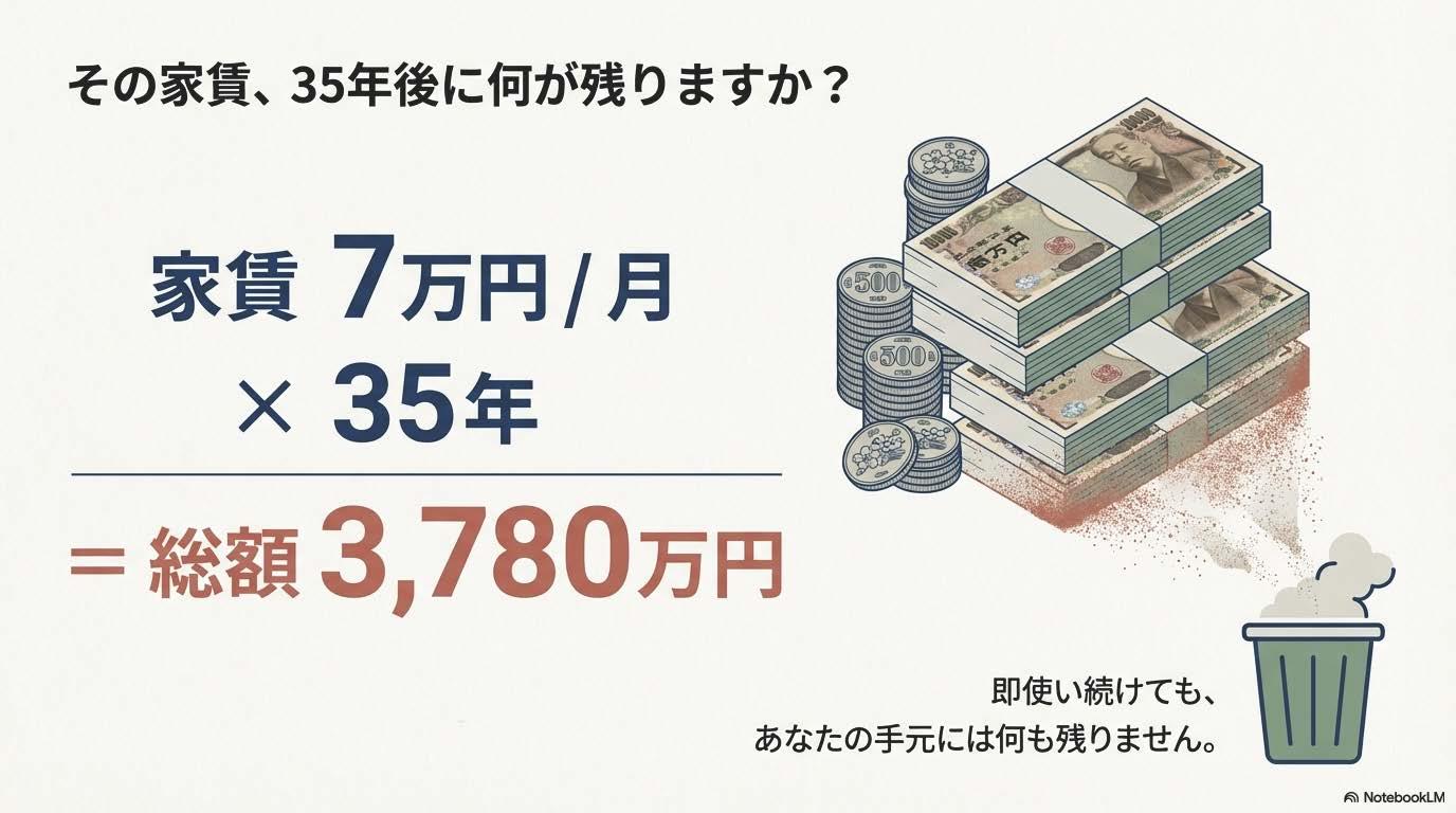 美濃加茂市いえとち本舗岐阜東濃店　アパート暮らしとマイホーム35年後に何が残りますか