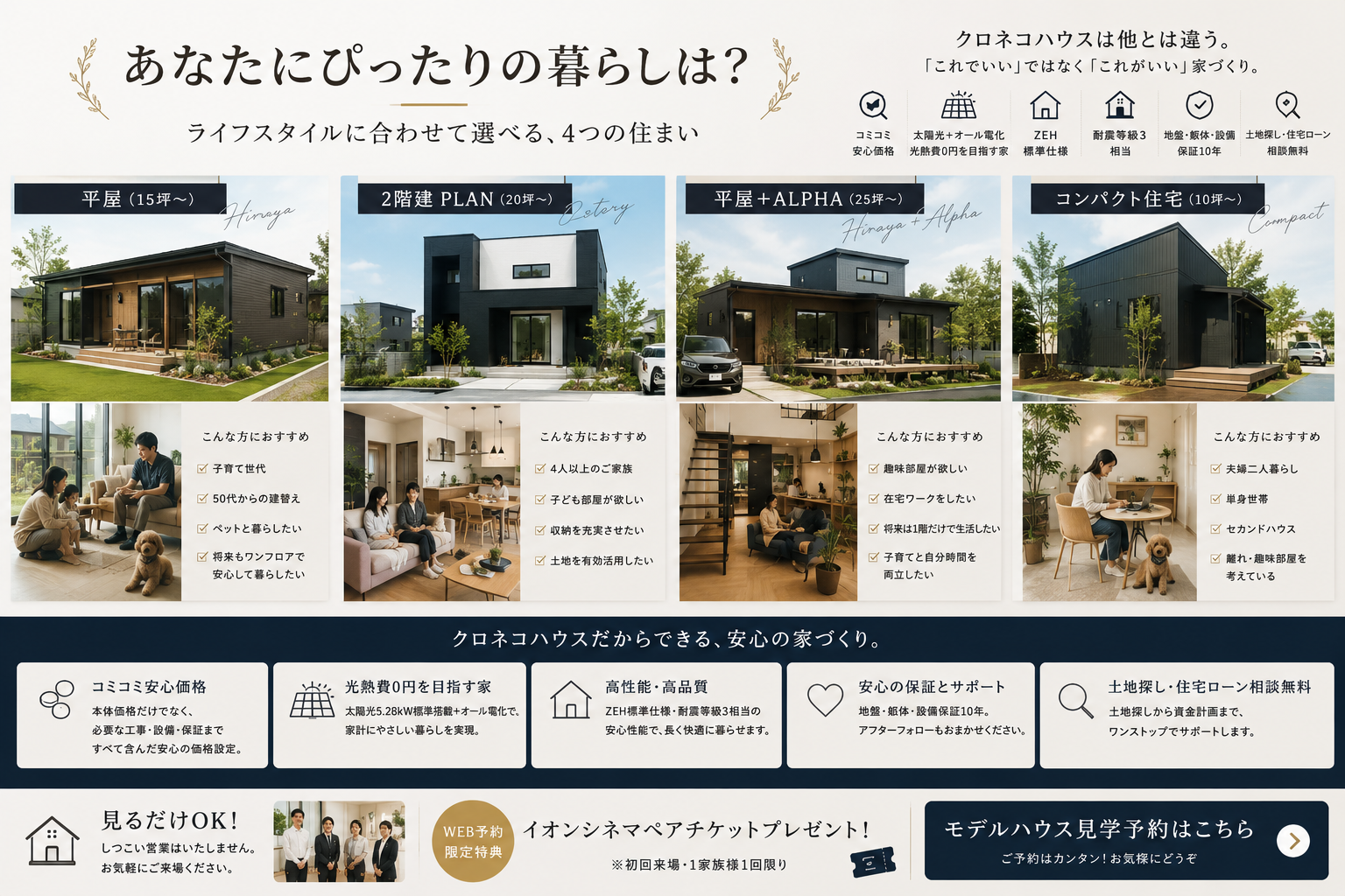 あなたにピッタリの暮らしは　クロネコハウス