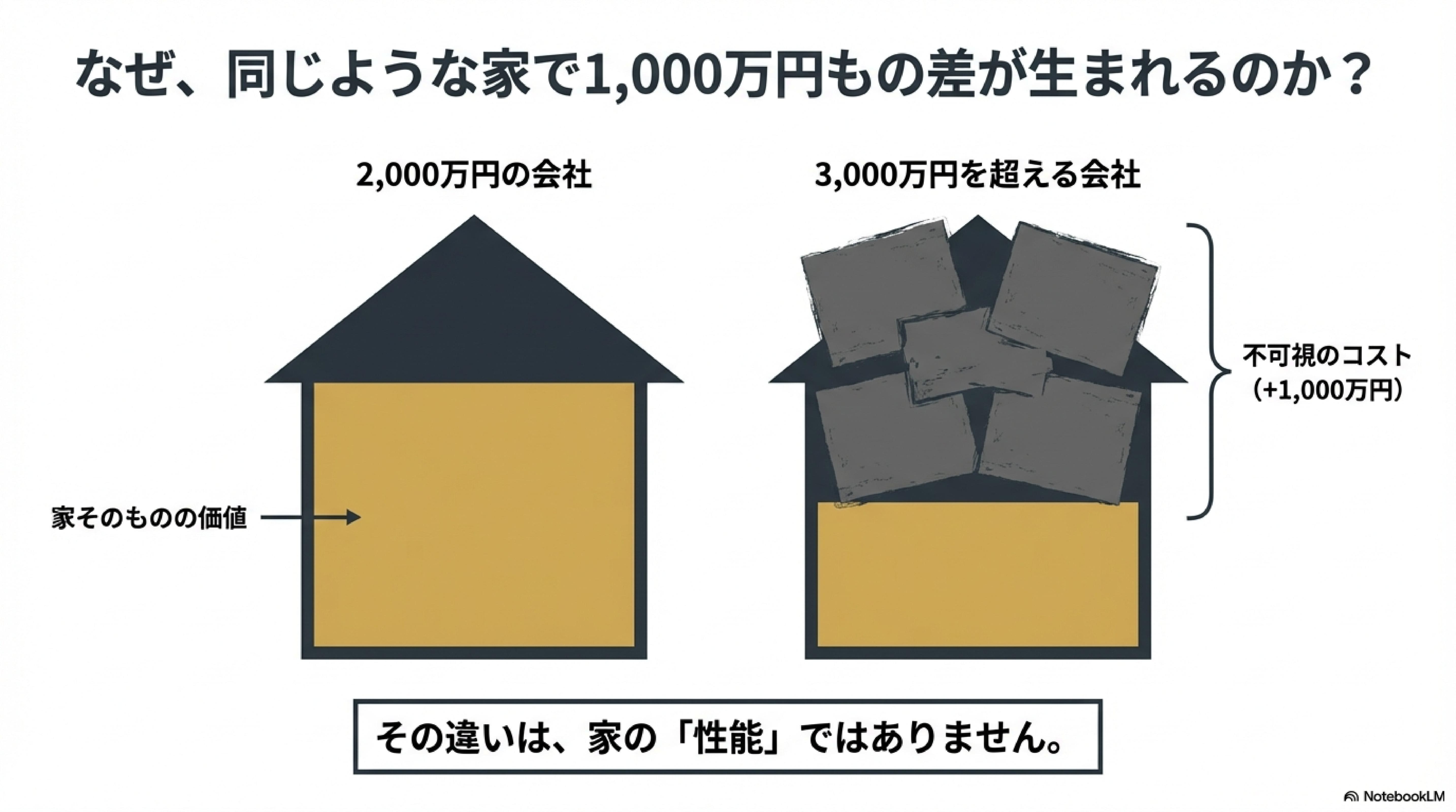 同じような家でも１０００万円もの差が　THE BASEクロネコハウス