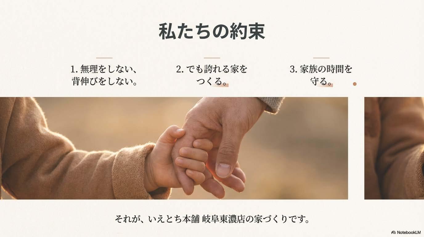 いえとち本舗岐阜東濃店　私たちの約束